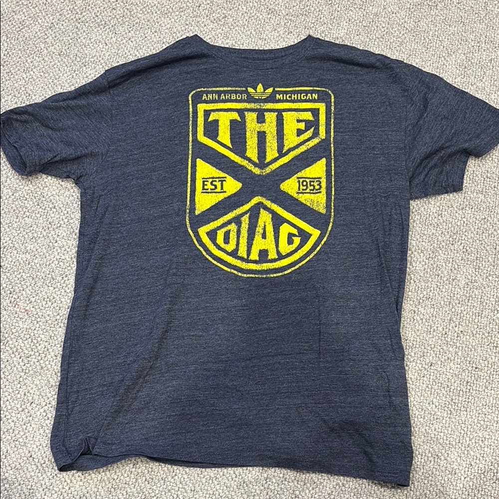 Adidas university of Michigan short sleeve T-shirt